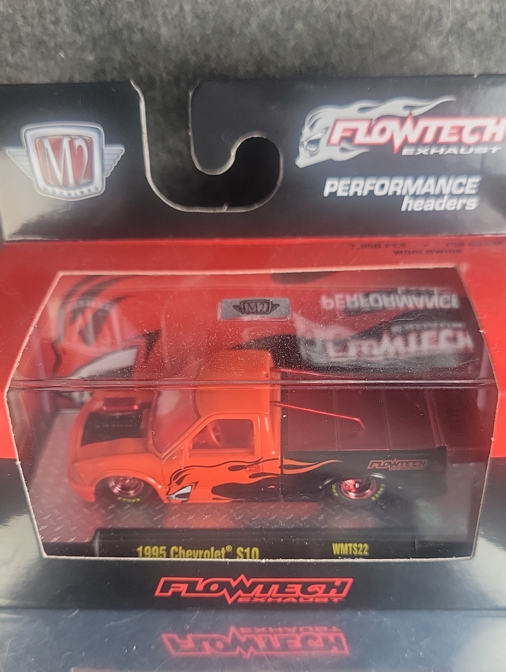 *CHASE* M2 1995 Chevrolet S10 Diecast Truck - Orange and Black 1/750!